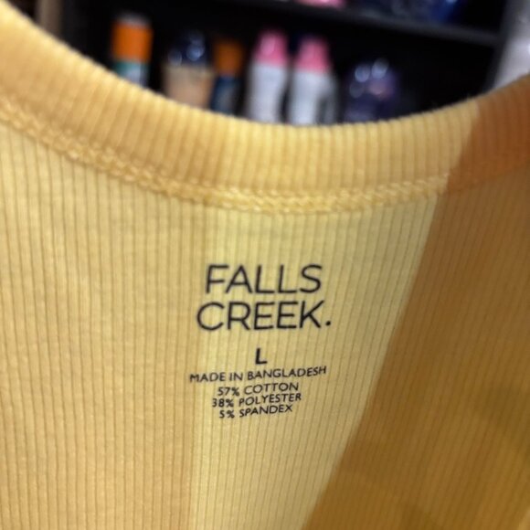 Set of 3 Falls Creek ribbed tank tops - Yellow, Red, Gray - Women's Size Large- - Picture 5 of 11